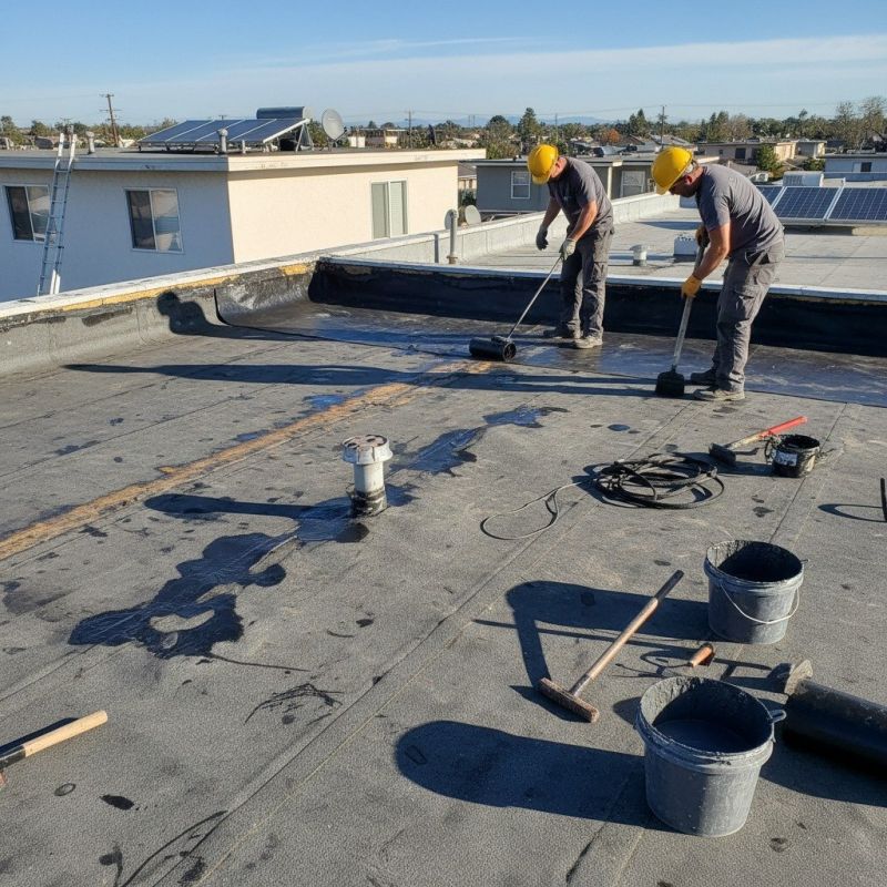 Local Flat Roof Leak Repair pros at work